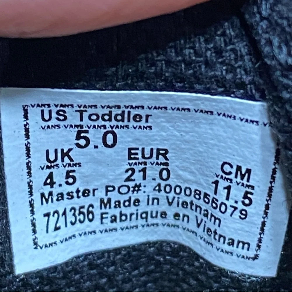 Vans nwot harry